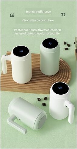 Temperature Display Automatic Mixing Cup(Mintgreen) in Saudi Arabia