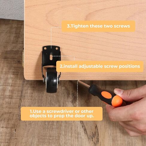 4PCS 2" Gate Wheels, Anti-Friction Gate Caster, Vertical Mount Door Bottom Support Wheels, Suitable for Garden, Gates, Fence, Table, Sofa, Furniture in Kuwait