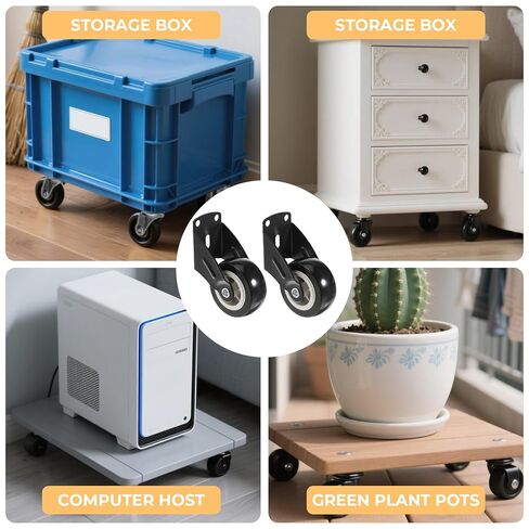 4PCS 2" Gate Wheels, Anti-Friction Gate Caster, Vertical Mount Door Bottom Support Wheels, Suitable for Garden, Gates, Fence, Table, Sofa, Furniture in Kuwait