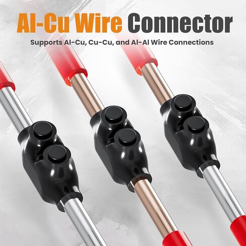 Insulated Multi-Tap Connector, QMS-S2-2, 5 Pack, UL Certified, 6061-T6 Aluminum Body, for Copper & Aluminum Conductors, -10°C to 90°C, 2500Vac Withstand in Saudi Arabia