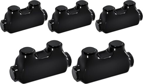 Insulated Multi-Tap Connector, QMS-S2-2, 5 Pack, UL Certified, 6061-T6 Aluminum Body, for Copper & Aluminum Conductors, -10°C to 90°C, 2500Vac Withstand in Saudi Arabia