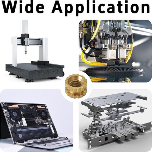30pcs 3D طباعة المكسرات النحاسية ، M8 × 8 مم H × 10 مم من المكسرات النحاسية النحاسية ، المكسرات التضمين على ملولبة للطباعة قذيفة بلاستيكية طابعة ثلاثية الأبعاد in Saudi Arabia