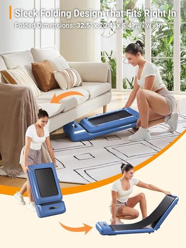 WalkingPad C2 Padable Walking Pad Troughill ، ملون أسفل جهاز المشي للمكتب المنزلي ، وتصميم مضغوط أنيق ، لا حاجة إلى تجميع in Kuwait