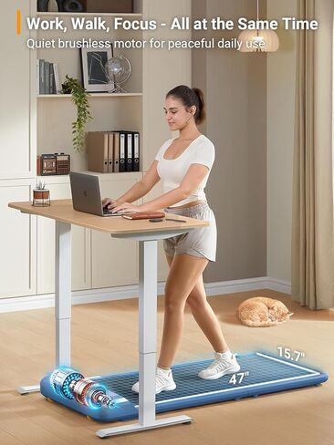 WalkingPad C2 Padable Walking Pad Troughill ، ملون أسفل جهاز المشي للمكتب المنزلي ، وتصميم مضغوط أنيق ، لا حاجة إلى تجميع in Kuwait