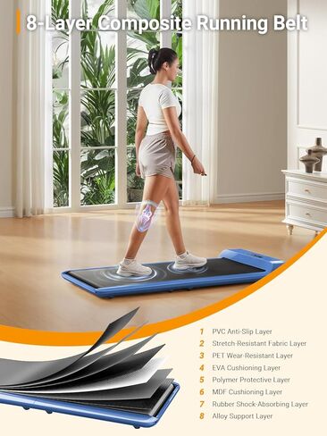 WalkingPad C2 Padable Walking Pad Troughill ، ملون أسفل جهاز المشي للمكتب المنزلي ، وتصميم مضغوط أنيق ، لا حاجة إلى تجميع in Kuwait