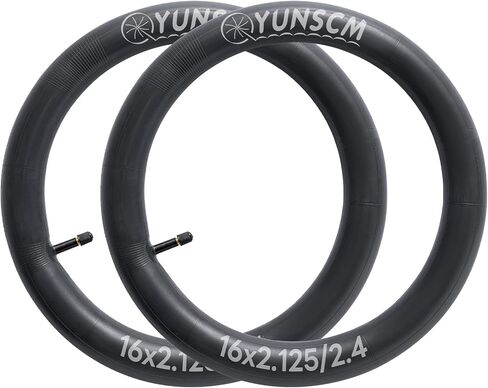 2 PCS 16" Bike Tubes 16x2.125/2.40 AV32mm Schrader Valve Bicycle Tubes Compatible with 16 x 2.125 16x2.20 16x2.25 16x2.30 16x2.35 16 x 2.40 Bike Tire Tubes in Saudi Arabia