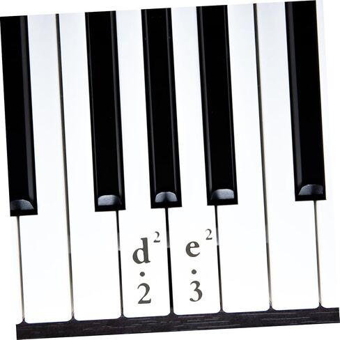 ملصقات لوحة مفاتيح ToyAndona 1PCS Piano Piano شارات الترميز الموسيقي الشفافة للمفاتيح يسهل تطبيقها القابلة للإزالة وصديقة للعين للمبتدئين والتعلم in Saudi Arabia