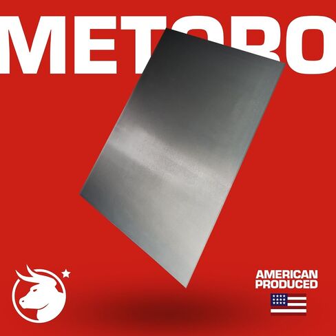 Metoro Steel 2 Pack11 Gauge 12 "× 12" معتدل صفيحة الصلب الصلب الشاق المعتدل الصلب المعدني البارد - سبيكة قوة متفوقة للاستخدام المهني والصناعي والاستخدام DIY - .120 CRS (2 ، 12 × 12) in Kuwait