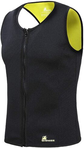 Waist Trainer Sweat Vest for Men,Hot Neoprene Sauna Tank Top Vest with Zipper,Gym Workout Suit in Saudi Arabia
