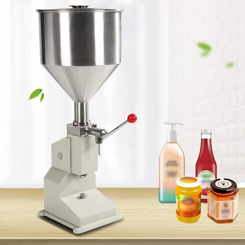 Manual Paste Liquid Filling Machine 5-50ml/10-100ml Bottle Filler Adjustable Bottle Filling Machine Filler A03,10-100ML in Saudi Arabia