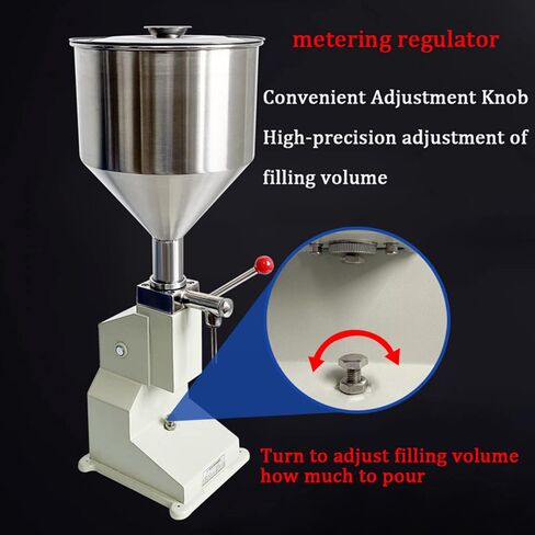 Manual Paste Liquid Filling Machine 5-50ml/10-100ml Bottle Filler Adjustable Bottle Filling Machine Filler A03,10-100ML in Saudi Arabia