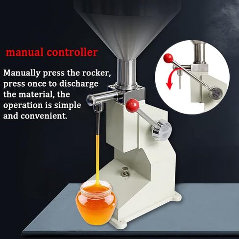 Manual Paste Liquid Filling Machine 5-50ml/10-100ml Bottle Filler Adjustable Bottle Filling Machine Filler A03,10-100ML in Saudi Arabia