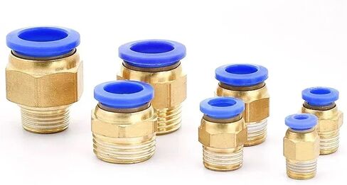 PC AIR PNEUMATIC FINETTING CONNECTOR 4-M5 4-M6 4MM 6MM 8MM 10MM 12MM-MALE THROW 1/4 1/2 1/8 3/8 أنبوب أنبوب خرطوم مضغوط (اللون: PC8-04) ، 20pcs in Saudi Arabia
