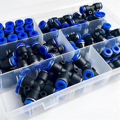 51 PCS PU-6/PE-6/PZA-6/PY-6/PV-6/PG-6/PK-6 الموصلات الهوائية القطر الخارجي 6 مم من هواء أنبوب الخرطوم in Saudi Arabia