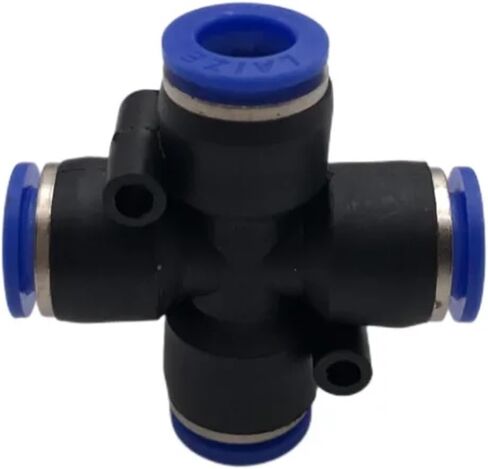 1PCS Pneumatic Fitting Pipe Connector Tube Air Quick Fittings Water Push In Hose Couping 4mm 6mm 8 10 12 14 16mm PU PY PK PM PZA HVFF(PASA,6mm) in Saudi Arabia