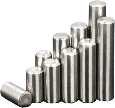 100PCS 304 Stainless Steel Straight pin locating pin Fixed pin Shaft Solid pin Matching retaining Ring M0.8 M1.0 M1.5 M2 M2.5 M3(Size:M3,Color:18mm(100pcs)) in Saudi Arabia