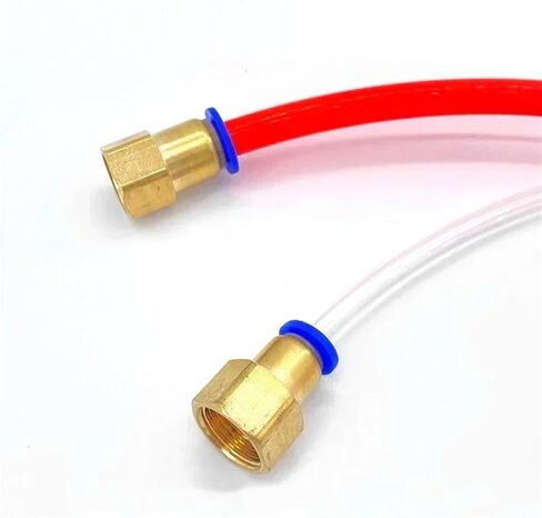 10pcs PCF Type Air Hose Rapidities Pipe Quick Release Brass Pneumatic Fitting 1/4 M5 Pneumatic Connector(Color:PCF12-01) in Saudi Arabia