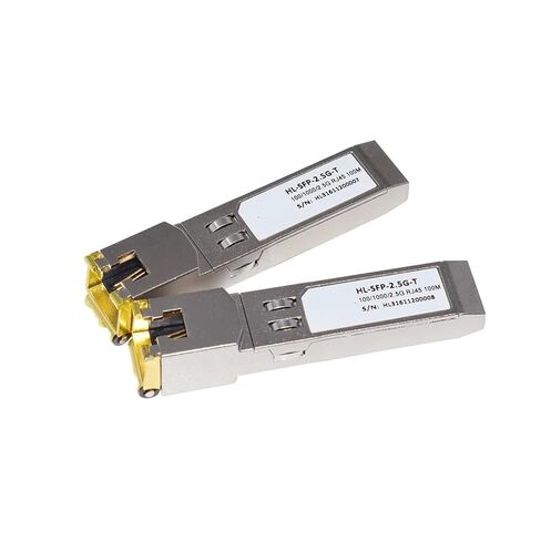1PCS SFP-2.5G-T متوافق 2.5GBASE-T COPPER SFP RJ-45 100M جهاز الإرسال والبصري (2 وحدة) in Kuwait
