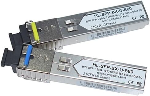 1pcs 1.25G 1550nm/1310nm 60km Module with SC/LC Connector GLC-BX-60(1 Pair LC) in Saudi Arabia