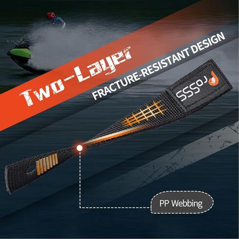 8pcs حلقات ناعمة ملحقات التزلج على الجليد ، حبال القوارب للرسو مع حلقة ، وملحقات القوارب ، حزام PP مزدوج ، نقاط مرساة سريعة وآمنة لمرساة التزلج النفاث ， Fender Connection Pwc. in Kuwait