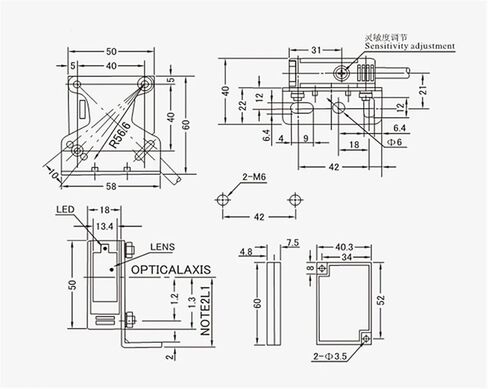 1pair Infrared Switch Sensor Receive and Transmit E3JK-5DM1-5L AC and 5m ranging(DC12V to 24V) in Saudi Arabia