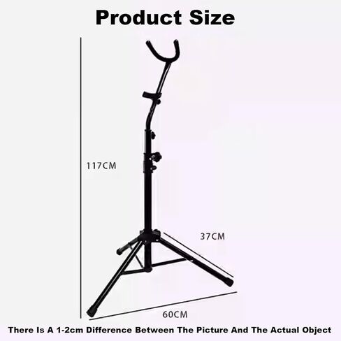 Saxophone Stand,Iron Foldable Floor Shelf,Adjustable Height Tripod,Suitable for Alto/Tenor Saxophone,Easy to Assemble in Saudi Arabia