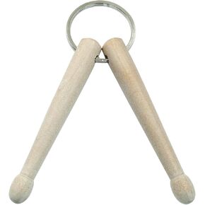 Zorfeter Natural Wood Mini Drum Sticks -keykain ， طبل عصي حلقة مفتاح الإيقاع لاعب الدرامز in Kuwait