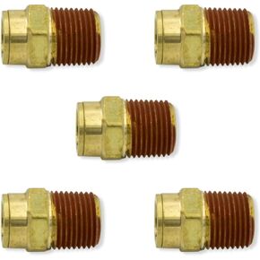 1/4 "Tube x 1/4" NPTF Male Pipe Thread Brass Push-in Fitting (5 pack) | 31168-04-04 in Kuwait