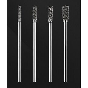 Luo KE 75mm مجموعات لدغات Carbide طويلة ، 1/8 بوصة شانك دوارة قطع ألومنيوم قطع كربيد التنغستن (شكل الكرة من النوع) in Kuwait