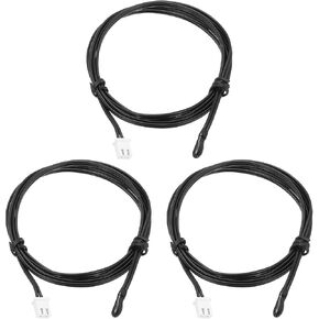 uxcell 3 Pcs 10K NTC Thermal Sensor Probe,Epoxy Sensitive Temperature Sensor Probe 15.7 Inch Digital Thermometer Extension Cable Temp Sensor for Electrical Appliances in Kuwait
