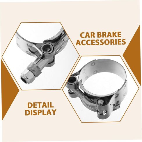 Happyyami 4pcs Stainless Steel T Bolt Spring V Groove Hose Clamps Heavy Duty Metal Spring Clamps for Boating and Water Pump Connections High Pressure Resistant Easy Installation in Saudi Arabia