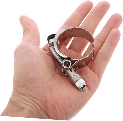 Happyyami 4pcs Stainless Steel T Bolt Spring V Groove Hose Clamps Heavy Duty Metal Spring Clamps for Boating and Water Pump Connections High Pressure Resistant Easy Installation in Saudi Arabia