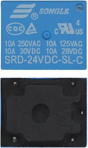 15pcs Mini Power Relay SRD-12VDC-SL-C 10A PCB Mount 5-Pin DC Relay for Universal Appliance （12V） in Saudi Arabia
