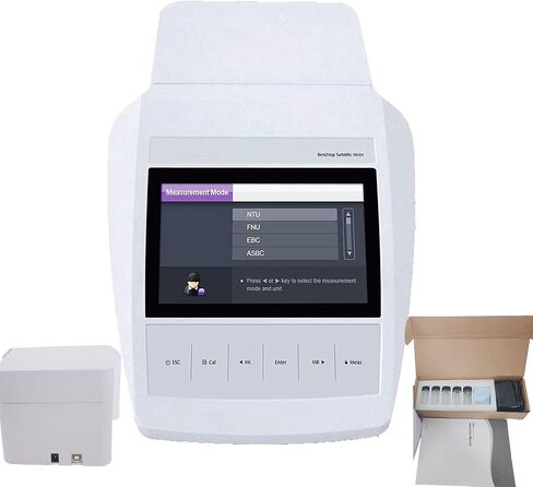 Multiparameter Turbidimeter Turbidity Meter Tester with Range 0 to 2000 NTU/FNU 0 to 500 EBC 0 to 9999 ASBC Accuracy ±2% 4 PCS Calibration Solutions Suspended Particle Test in Saudi Arabia