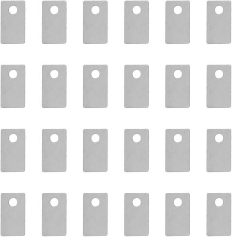 24pcs Guitar Saddle Shims 0.2MM, Electric Guitar Saddle Height Adjustment Kit, Compatible with Floyd Rose Tremolo Bridge, String Action Tuning for Setup, Repair, Maintenance in Kuwait