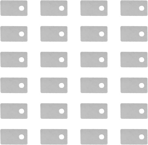 24pcs Guitar Saddle Shims 0.2MM, Electric Guitar Saddle Height Adjustment Kit, Compatible with Floyd Rose Tremolo Bridge, String Action Tuning for Setup, Repair, Maintenance in Kuwait