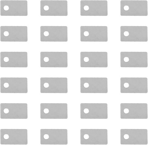 24pcs Guitar Saddle Shims 0.2MM, Electric Guitar Saddle Height Adjustment Kit, Compatible with Floyd Rose Tremolo Bridge, String Action Tuning for Setup, Repair, Maintenance in Kuwait