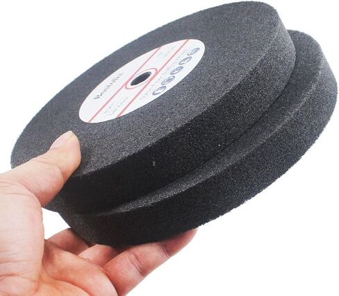 2 PCS 8 بوصة 7P صلابة العجلات من ألياف النايلون ، 5/8 '' Arbor Hole Fiber Sanding عجلات الرملي لمطحة مقاعد البدلاء ، طاحونة الطاولة in Saudi Arabia