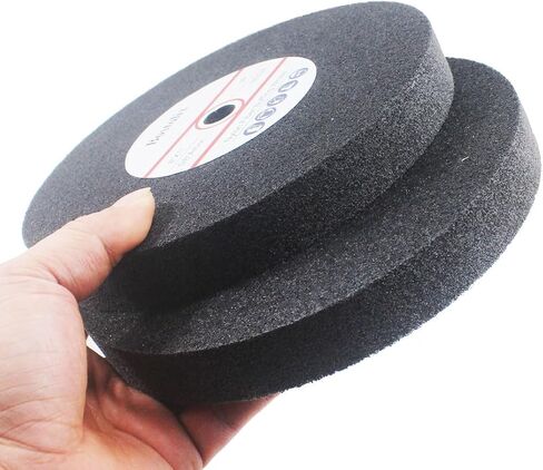 2 PCS 8 بوصة 7P صلابة العجلات من ألياف النايلون ، 5/8 '' Arbor Hole Fiber Sanding عجلات الرملي لمطحة مقاعد البدلاء ، طاحونة الطاولة in Kuwait