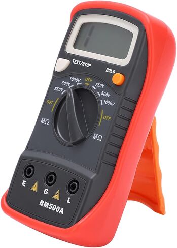 مقياس العزل الرقمي Yctze ، BM500A MeGoHmmeter مع اختبار 1000V وشاشة LCD ، للاختبار الكهربائي واختبار السعة in Kuwait