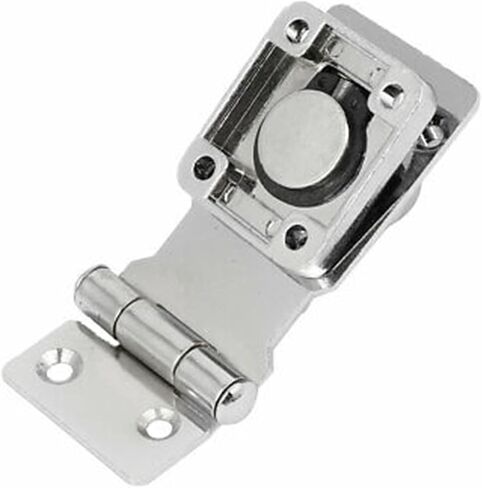 Drawer Case Box Metal Keyed Hasp Lock Latch Silver Tone 64mm Length 1Set in Saudi Arabia
