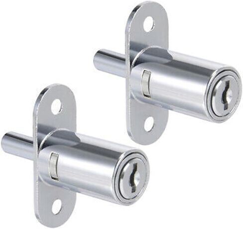 Push Plunger Lock 19mm X 32mm Cylinder Zinc Alloy Keyed Alike 2Pcs in Saudi Arabia