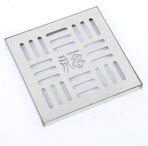 Stainless Steel Drain Grate, Outdoor Drainage Cover, Channel Grate for Gardens Driveways 150x150x20mm (200 * 200 * 20 * 2mm) in Kuwait