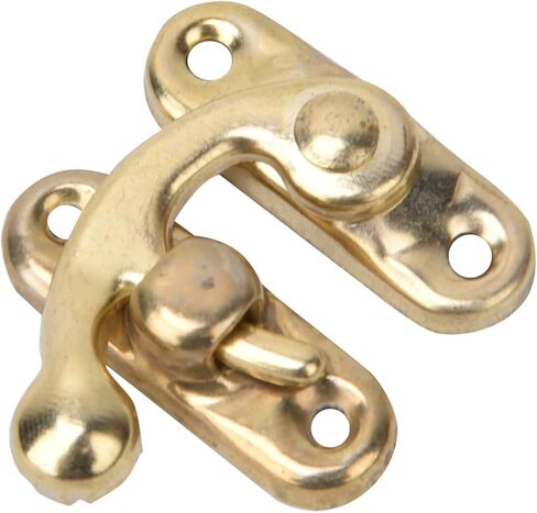 Hasp Hook Latch Hook Hasp Buckle Horn Lock Ho -Latch Irath Latch For Jewelry Boxes صناديق الهدايا البرونزية الفضية الأصفر 3.2 × 2.8 سم 30 PCS (الخطاف الفضي الأيمن) in Saudi Arabia