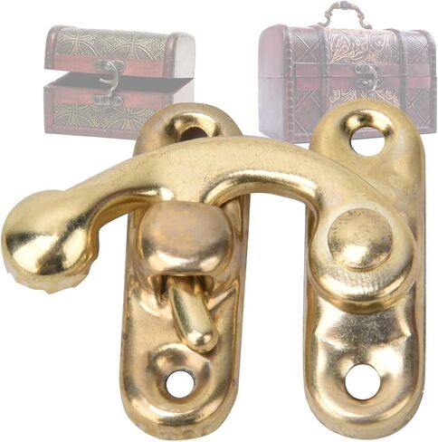 Hasp Hook Latch Hook Hasp Buckle Horn Lock Ho -Latch Irath Latch For Jewelry Boxes صناديق الهدايا البرونزية الفضية الأصفر 3.2 × 2.8 سم 30 PCS (الخطاف الفضي الأيمن) in Saudi Arabia