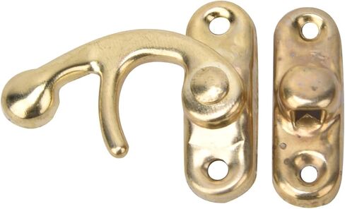 Hasp Hook Latch Hook Hasp Buckle Horn Lock Ho -Latch Irath Latch For Jewelry Boxes صناديق الهدايا البرونزية الفضية الأصفر 3.2 × 2.8 سم 30 PCS (الخطاف الفضي الأيمن) in Saudi Arabia