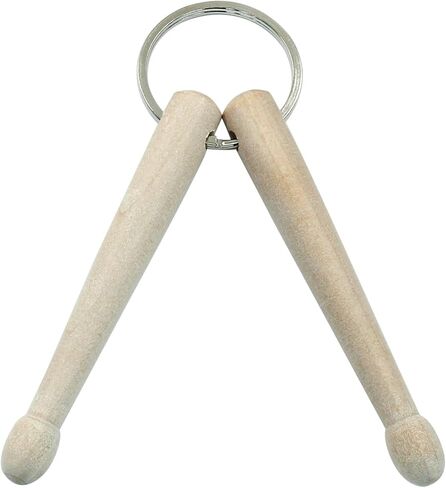 Zorfeter Natural Wood Mini Drum Sticks Keychain，Drum sticks Percussion Key Ring for Drummer in Saudi Arabia