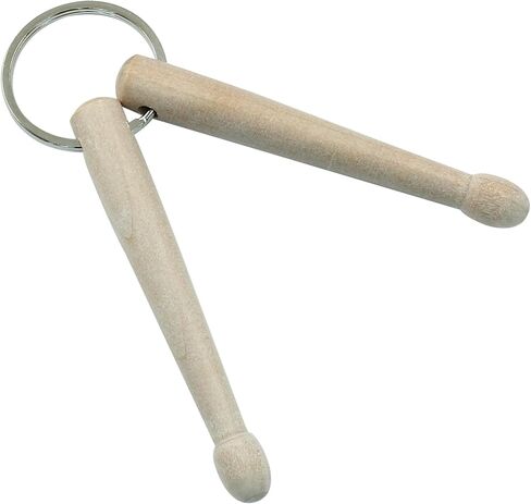 Zorfeter Natural Wood Mini Drum Sticks Keychain，Drum sticks Percussion Key Ring for Drummer in Saudi Arabia