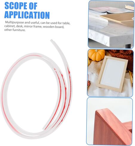 LIFKOME 9mm Self-Adhesive Flexible Edge Banding Strip for Furniture U-Shaped Table Edge Trim Wood Board Cabinet Banding Easy to Install 1 Roll in Saudi Arabia