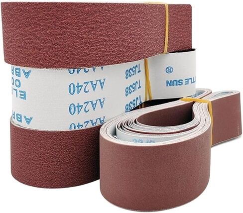 5PCS 2X36 Inch Aluminium Oxide Sanding Screen for Metal, Metal Polish Belt Grit P36 50 60 80 120 150 180, 50 X 915mm Sanding Belt(50) in Saudi Arabia